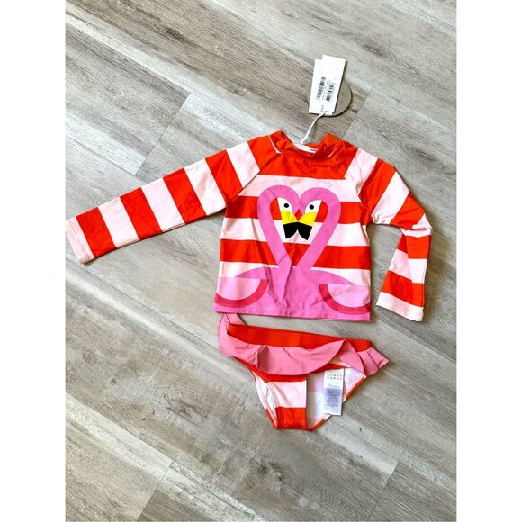 Stella McCartney Kids Other - NWT Stella McCartney kids flamingo t-shirt and swimming brief swimsuit  Size 4